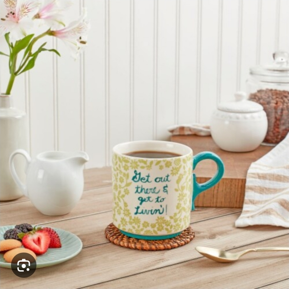 Dolly Parton “Get Out There & Get To Livin'” Quote Mug, 20oz., Coffee, Tea